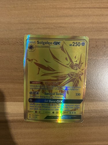 Gold solgaleo 173 - gx, mint