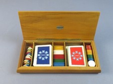 Scatola Carte e Fish da gioco Carte Dal Negro Treviso Poker Scala 40 vintage