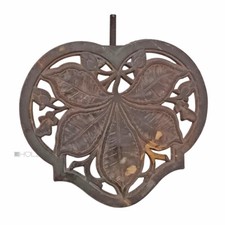 Jugenstil Ferro Piastra Antico Floreale Vecchio Ventilazione Forno 16cm