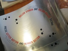 SEEBURG JUKEBOX WALLBOX 3WA STAMPA LETTERA STAMPA NUMERO DECALCOMANIA