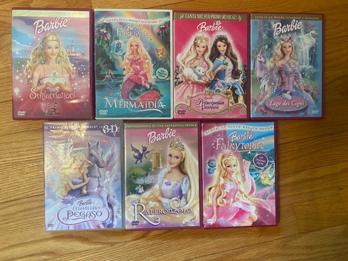 Lot barbie dvds italian - lot,