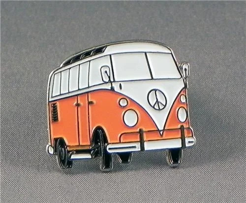 Camper van orange split - orange,