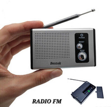 Radio Portatile Radiolina Tascabile Stereo FM Ricerca Automatica Autoscan