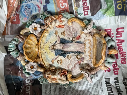 Acquasantiera ceramica vietri - ceramica,