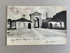 T) Cartolina formato piccolo Pavia porta Garibaldi 1905
