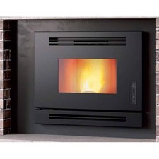 Inserto a pellet Caminetti Montegrappa MIGLIO 8,5kw ventilato acciaio verniciato