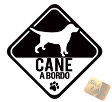 Adesivo AUTO CANE A BORDO