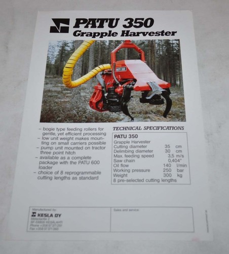 Patu 350 kesla harvester - 350,