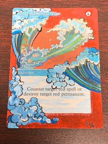 Altered art blue elemental - altered,