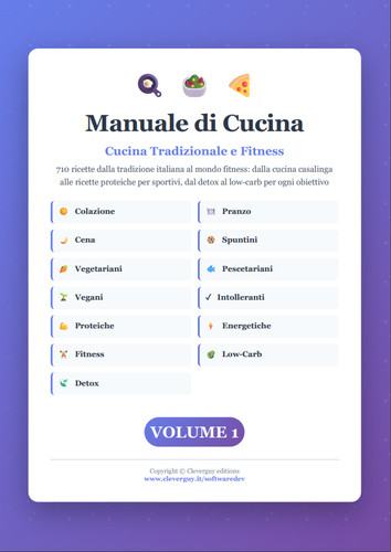 Ricettario manuale cucina