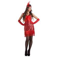 Boland - Costume anni '20 per donna, fascia e vestito, costume di carnevale Flap