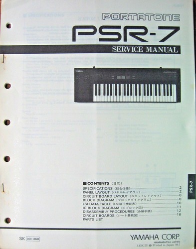 Yamaha manuale servizio - di,