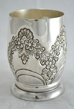 N4598 FAVOLOSO PORTAPENNE BICCHIERE IN ARGENTO SHEFFIELD COLLECTION