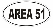 Adesivo Auto Area 51 Ovale
