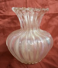 VASO IN VETRO SOFFIATO DI MURANO  ARCHIMEDE SEGUSO anni '50