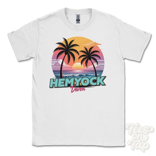 Shirt hemyock devon retro - t-shirt,