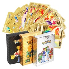 55PCS Pokemon Card Foil GOLD