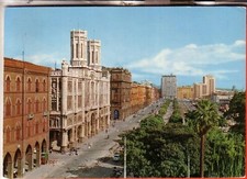 CARTOLINA  CAGLIARI  CITTA'   VIAGGIATA 1970 VIA ROMA E  PORTO REGALO