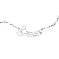 Collana Donna con Nome. Gioiello Progettato in Italia. Acciaio Anallergico.