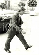 1985 PARIS Gilbert TRIGANO délégué du Premier Ministre arrive à l'ELYSEE *Ph