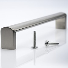 MANIGLIE PER MOBILI acciaio inox OVALI maniglie per armadio maniglie da cucina maniglie maniglie ad asta