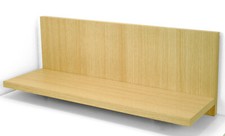 Mensola scaffale a muro da parete rovere sbiancato L. cm. 75