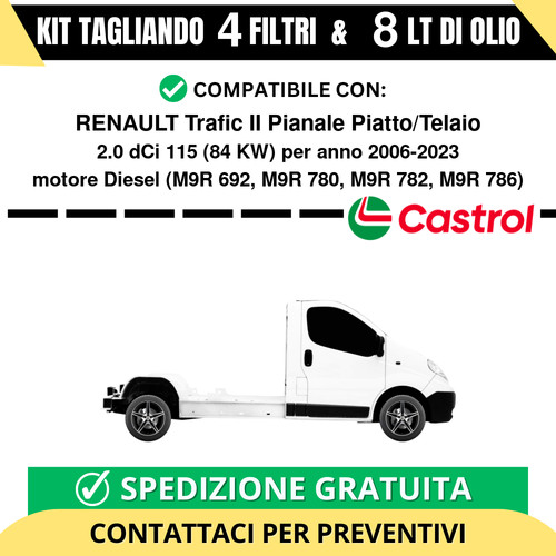 Tagliando per renault trafic - tagliando,