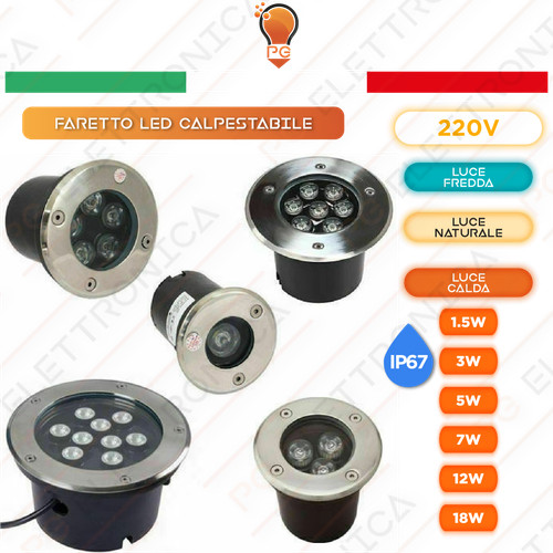 Universo faretto led incasso - faretto,