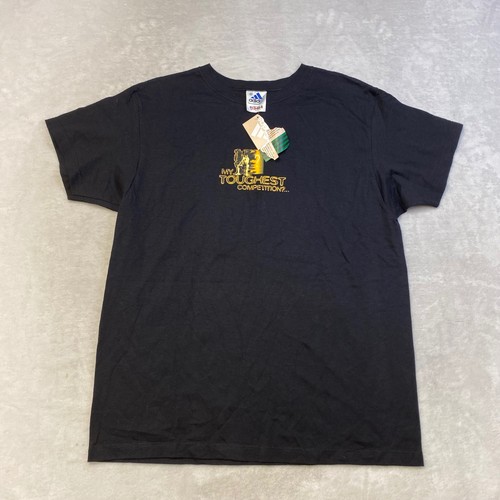 Shirt adidas vintage - t-shirt, nera