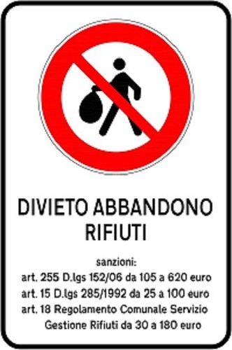 Cartello segnaletico divieto - segnaletico,