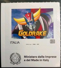 Francobollo Italia Rep. 2025 (B50g+Logo Mimit) "GOLDRAKE - 50' Annivers." Raro