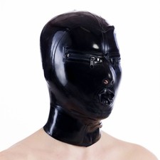 Cappuccio in lattice nero con