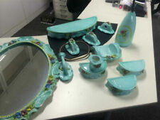 Vintage Arredamento Completo Per Bagno In Ceramica Vietri Sul Mare Liberty Deco’