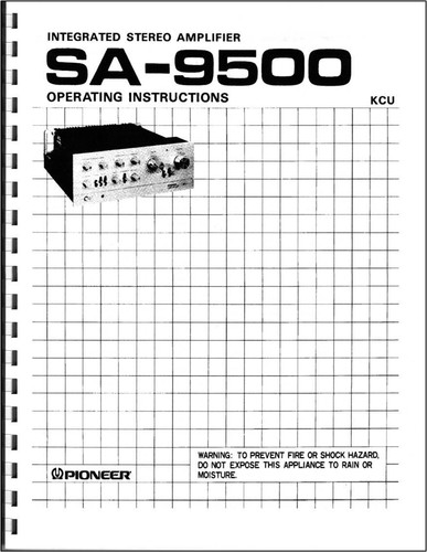 Pioneer 9500 amplificatore - pioneer, sa-9500