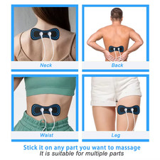 Elettrodi Autoadesivi TENS EMS Massaggio Collo Cervicale Dolore Muscolare Gel