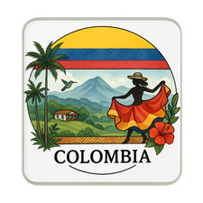 Colombia Fridge Magnet: Cute