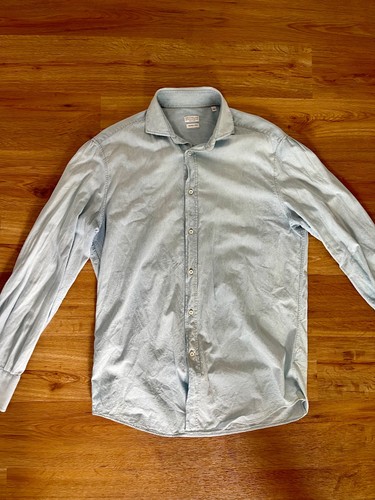 Camicia chambray brunello - camicia,