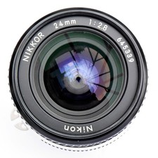 Nikon Nikkor 24mm f2.8 AI obiettivo messa a fuoco manuale super nitido come nuovo. Testato vedi immagini