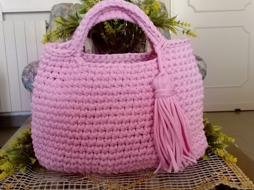 Borsa uncinetto fatta - borsa, mano