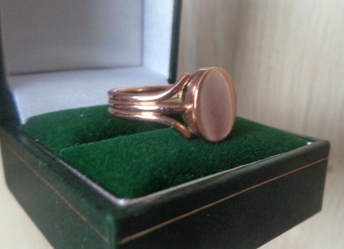 Oro rosa anello sigillo - rosa,