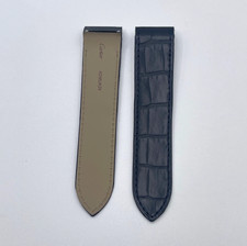 Cartier Santos 100 cinturino alligatore blu blue KD95JK29 23/21mm