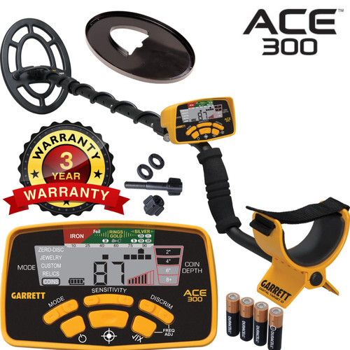 Garrett ace 300 metal - garrett,