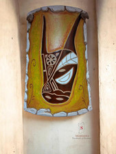 TEGOLA IN CERAMICA "MASCHERE