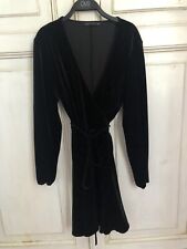 Abito Vestito In velluto Nero Zara Taglia S