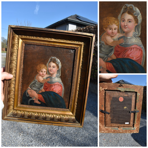 Antico quadro olio fiammingo