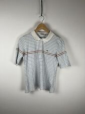 Lacoste Polo Maglietta Top Cotton Bianco Azzurro taglia S Donna T-shirt Tee