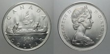 CANADA 1 DOLLARO 1966 CANOA IN