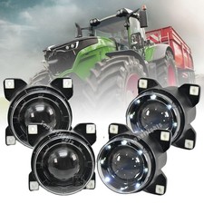 4pz Luci da Lavoro LED Rotonde