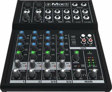 MACKIE MIX 8 MIXER COMPATTO 8 CANALI CON 2 PREAMPLIFICATORI MICROFONICI