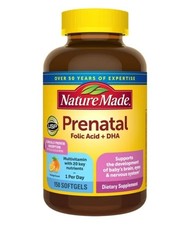 Acido Folico Prenatale Nature Made + DHA, 150 Capsule Morbide "BOTTIGLIA GRANDE" SCADENZA 09/2026